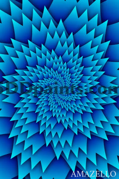 5D Diamond Painting Blue Illusion **Exclusive Collection** Decoration