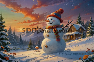 5D Diamond Painting Snowman **Exclusive Collection** Decoration