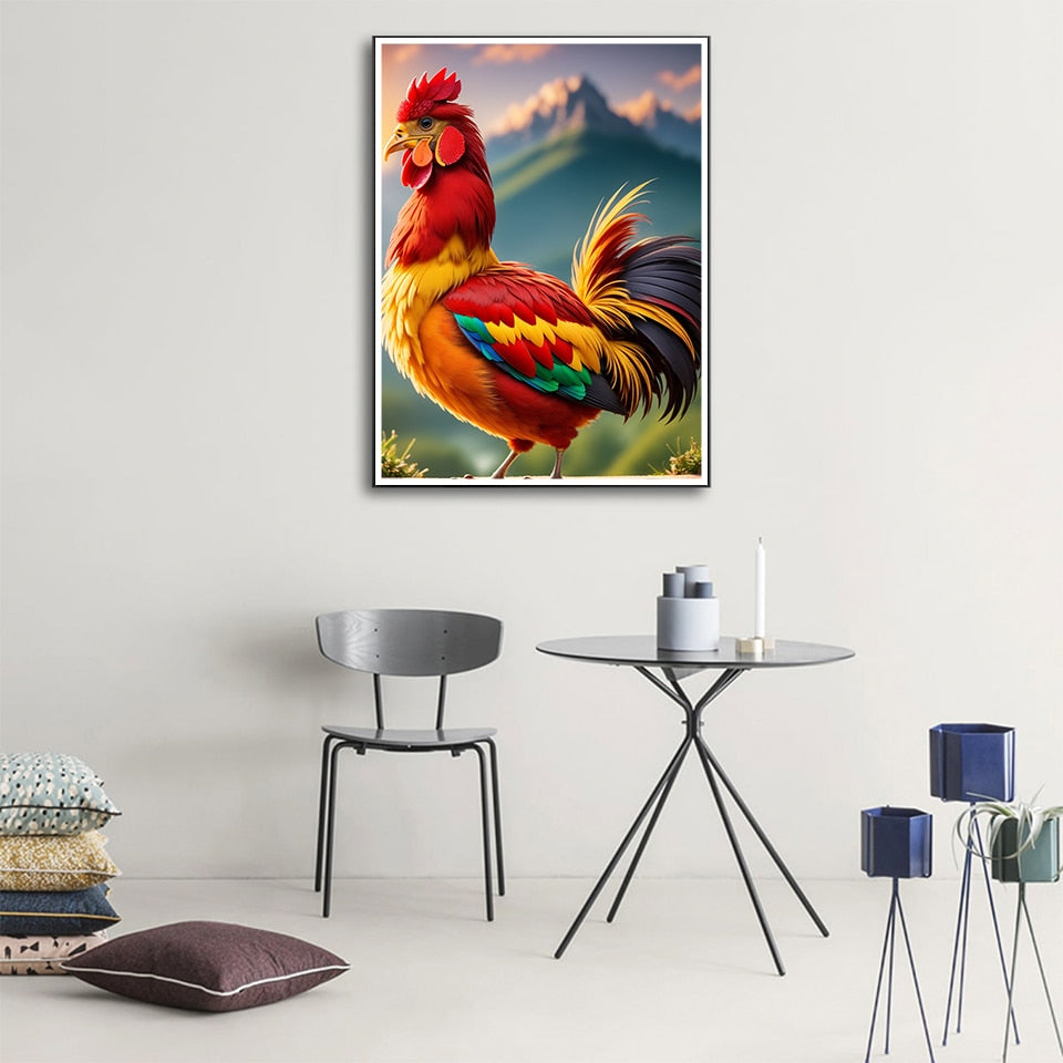 5D Diamond Painting - Handsome Rooster