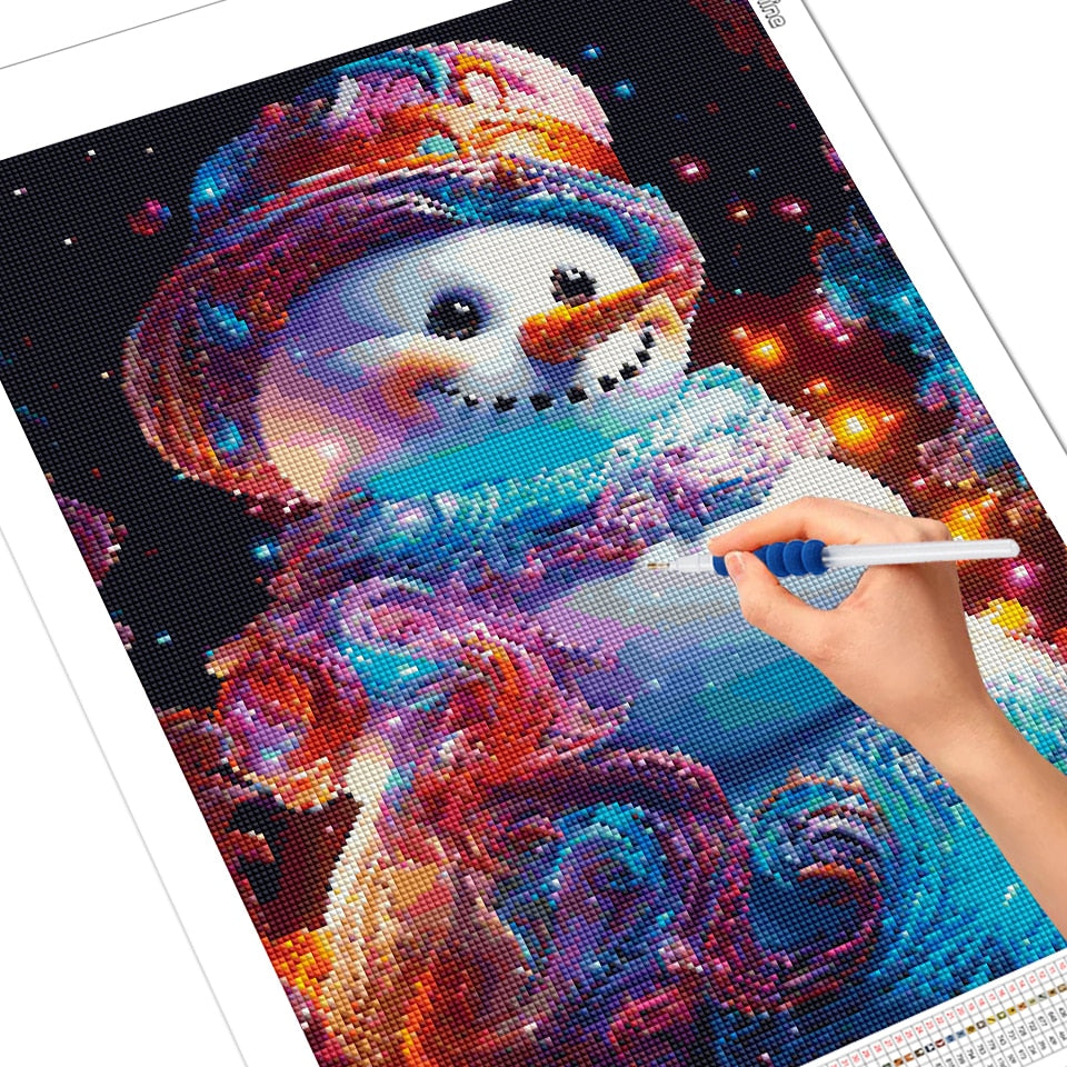 AB Diamond Painting Christmas Snowman