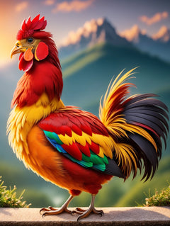 5D Diamond Painting - Handsome Rooster