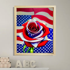 AB Diamond Painting Patriotic Rose Mini Collection