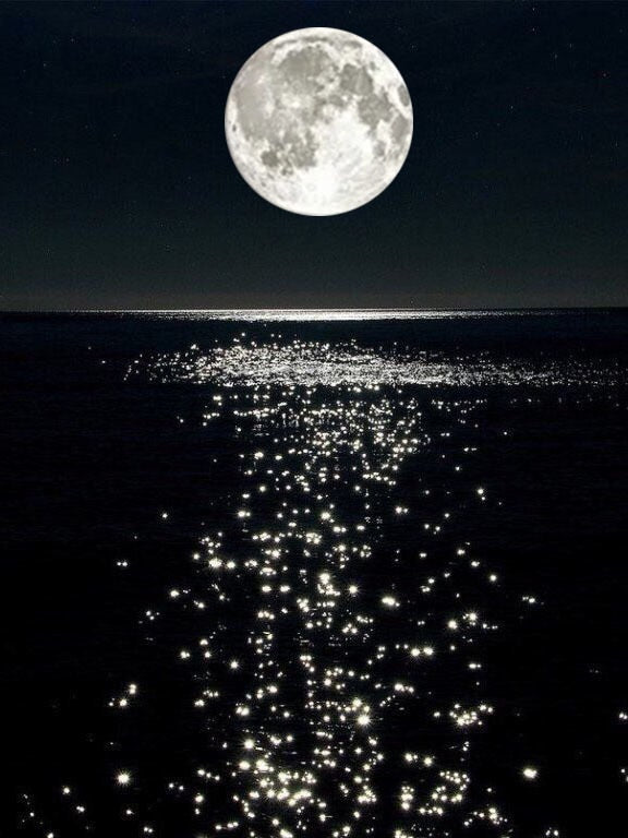 5D Diamond Painting Moonlight over the Ocean