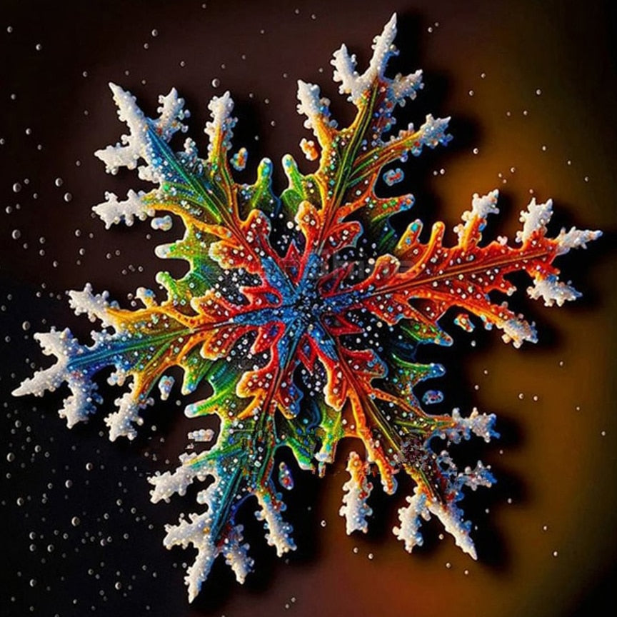 AB Diamond Painting Christmas Snowflake