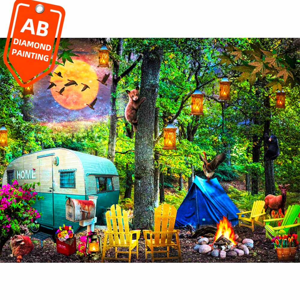 AB Diamond Painting Camping Trip