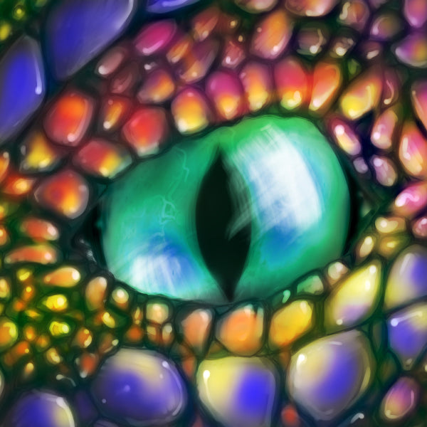 5D Diamond Painting Dragon Eye