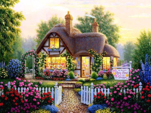 5D Diamond Painting Country Cottage