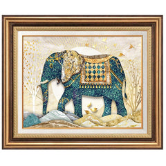 5D Diamond Painting European Elephant