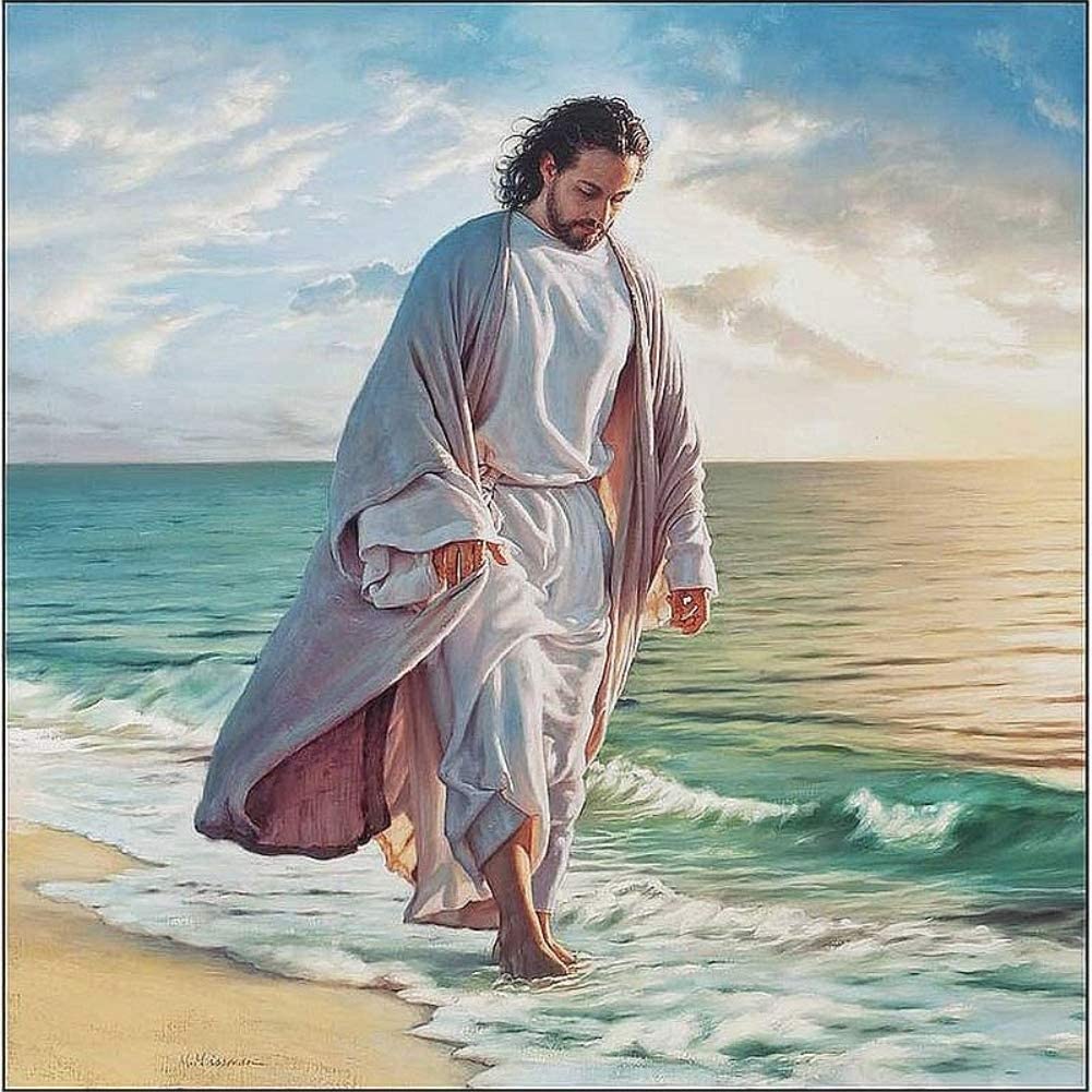 5D Diamond Painting Jesus by the Seaside