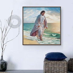 5D Diamond Painting Jesus by the Seaside