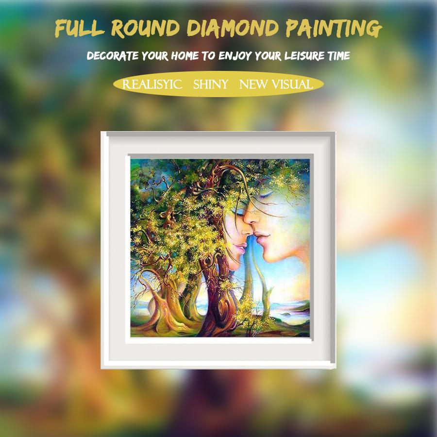 5D Diamond Painting Tree and Couple