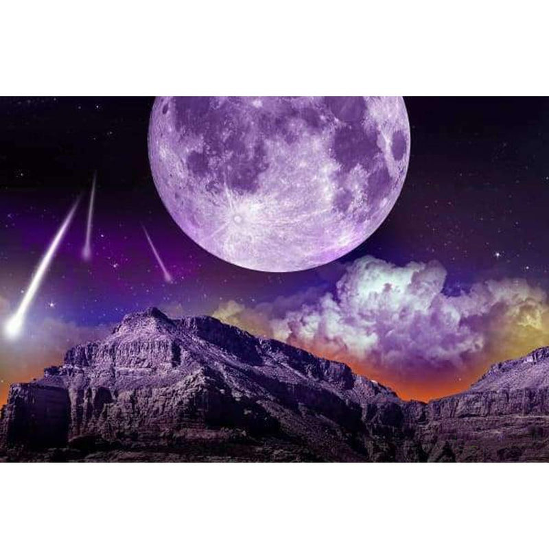 5D Diamond Painting Mysterious Moon Meteor - Amazello