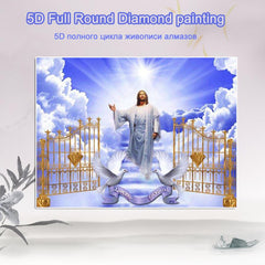 5D Diamond Painting Jesus Welcoming to the Kingdom of Heaven