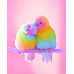 5D Diamond Painting Rainbow Love Birds